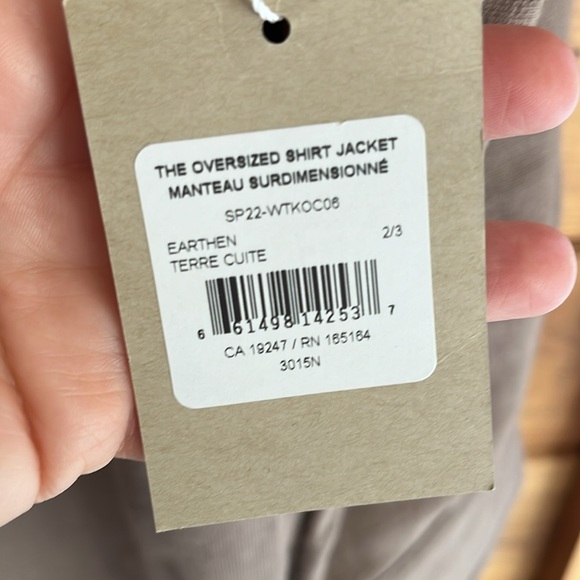 NWT TKEES Oversized Shirt Jacket - Picture 3 of 7